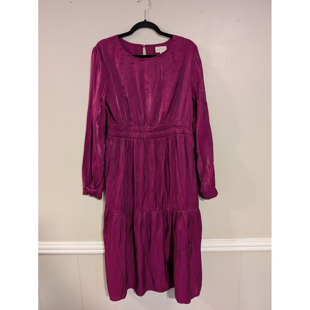 MELLODAY Bold‎ Berry Tiered Dress